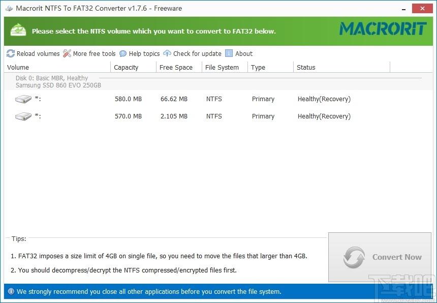Macrorit NTFS to FAT32 Converter下载,NTFS转FAT32软件,硬盘工具