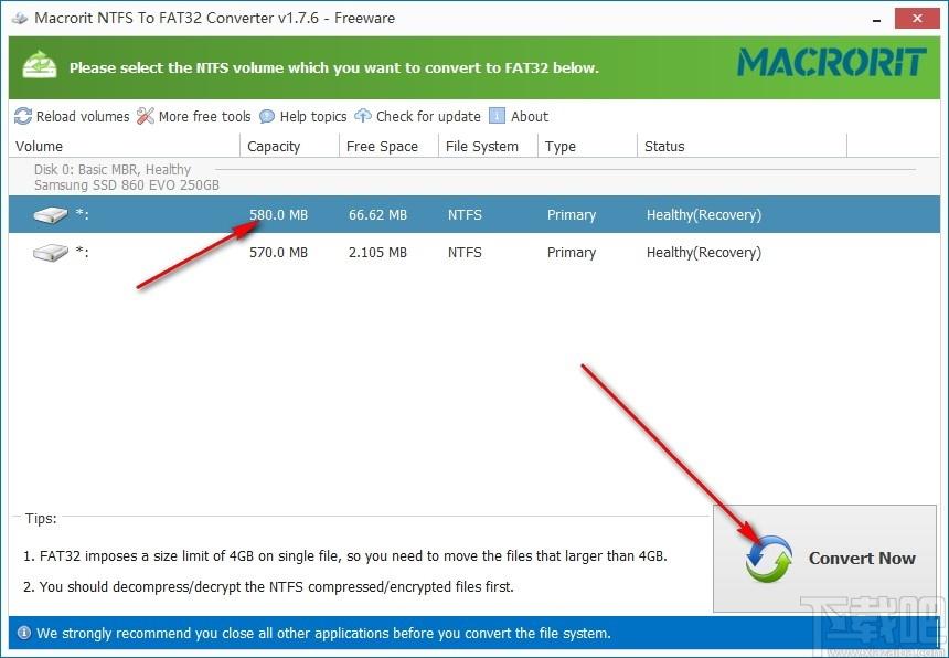 Macrorit NTFS to FAT32 Converter下载,NTFS转FAT32软件,硬盘工具